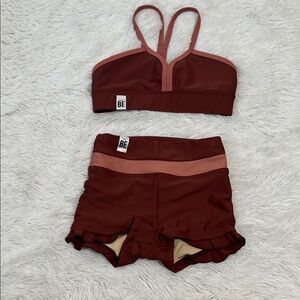 ❤️ Simply Be Dancewear My Girl Shortie & BeInfinite Zip Line Top YM/YS(8/10)